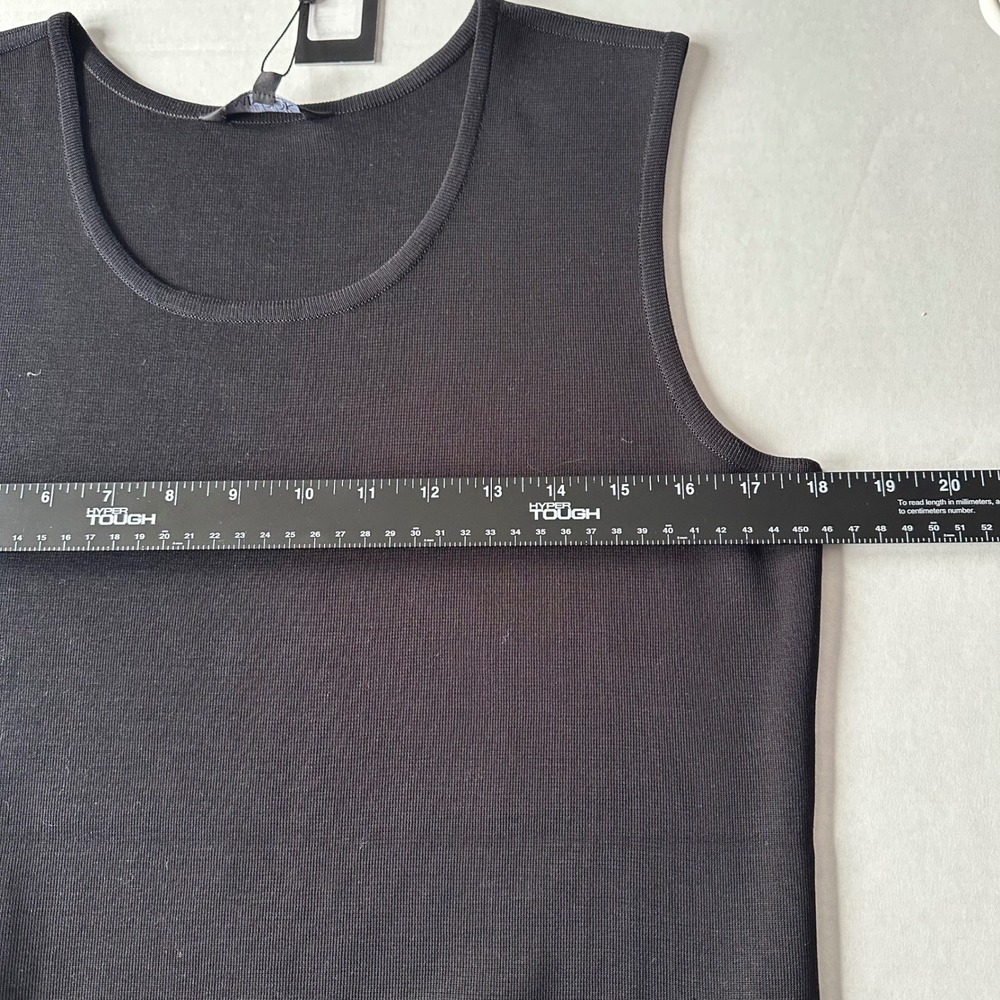 Misook Black Sleeveless Knit Dress Scoop Neck Wrinkle Free Womens S - Picture 4 of 8